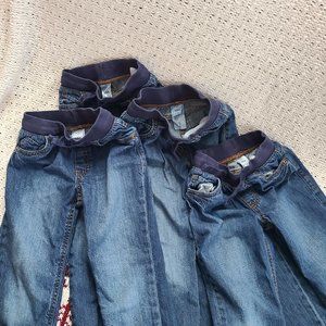4 pairs of Carter's Boys Pull-On Taper Jeans size 6/6A